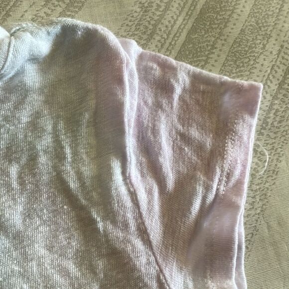 Rails Girls Light Faded Purple & Blue V Neck T-Shirt - Picture 4 of 5